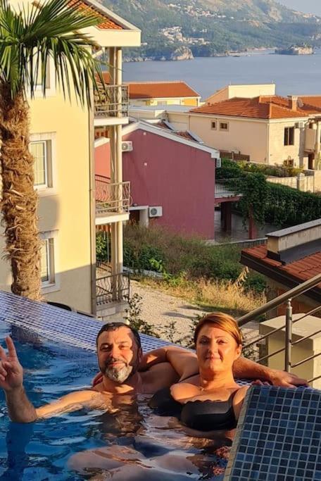Modern Top Floor Sea View 3Br With Pools, Spa & Fitness Bečići المظهر الخارجي الصورة