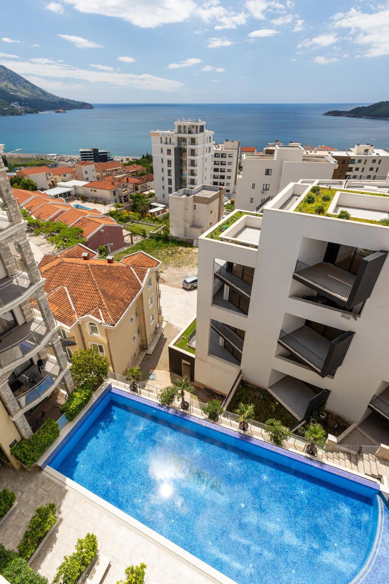 Modern Top Floor Sea View 3Br With Pools, Spa & Fitness Bečići المظهر الخارجي الصورة