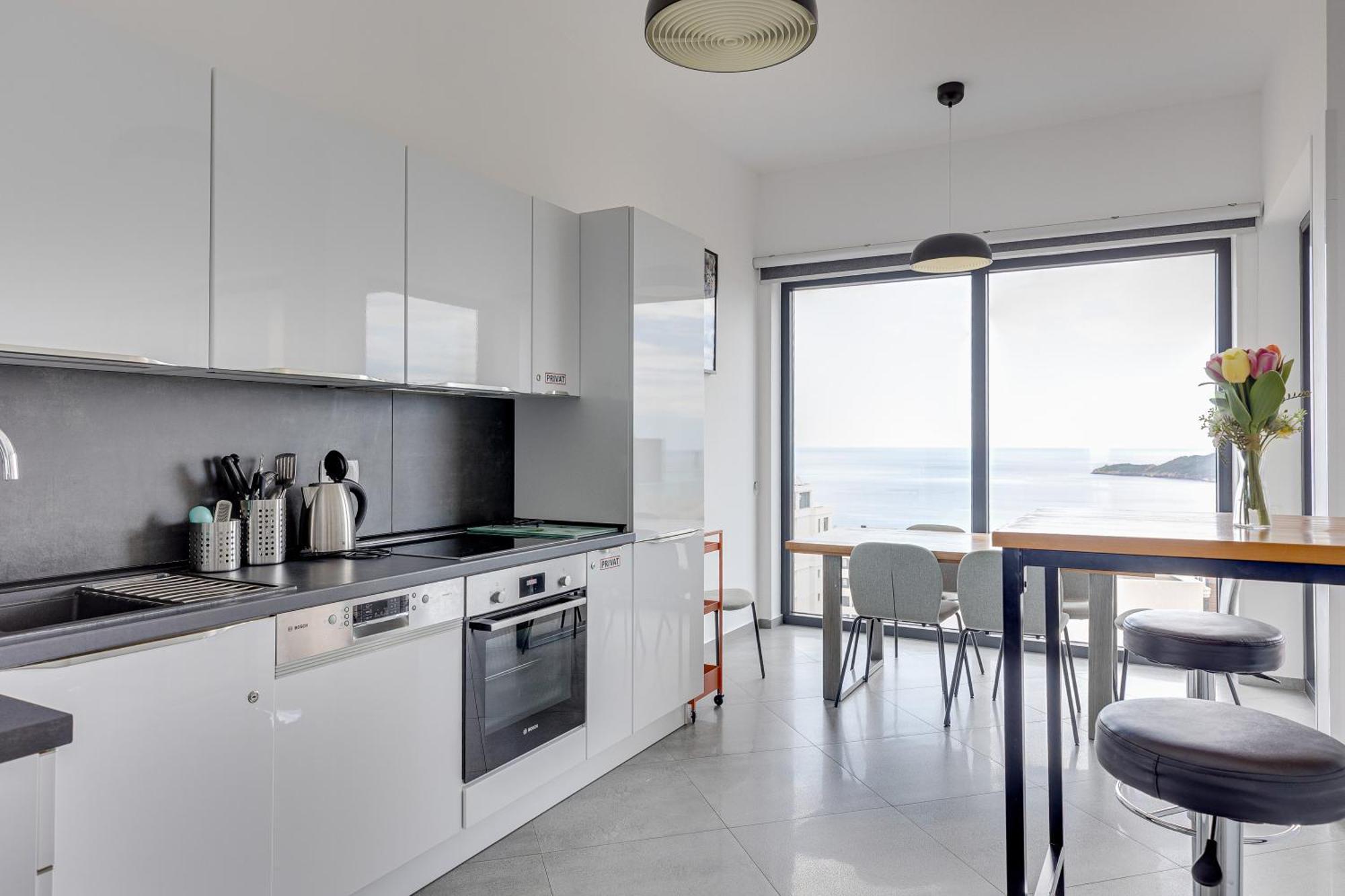 Modern Top Floor Sea View 3Br With Pools, Spa & Fitness Bečići المظهر الخارجي الصورة