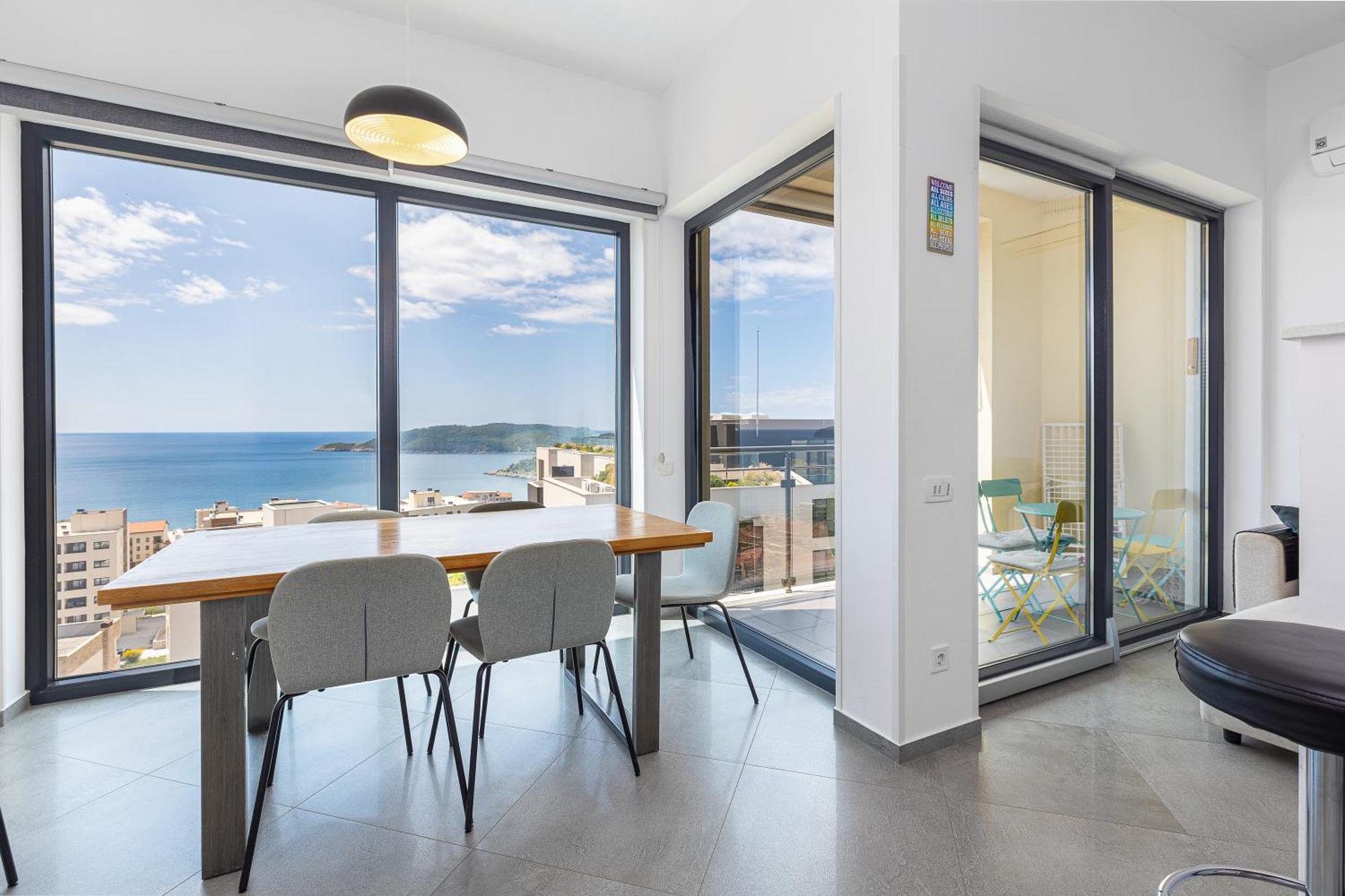Modern Top Floor Sea View 3Br With Pools, Spa & Fitness Bečići المظهر الخارجي الصورة